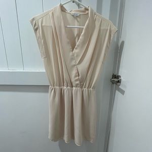 Naked Zebra cream dress size small